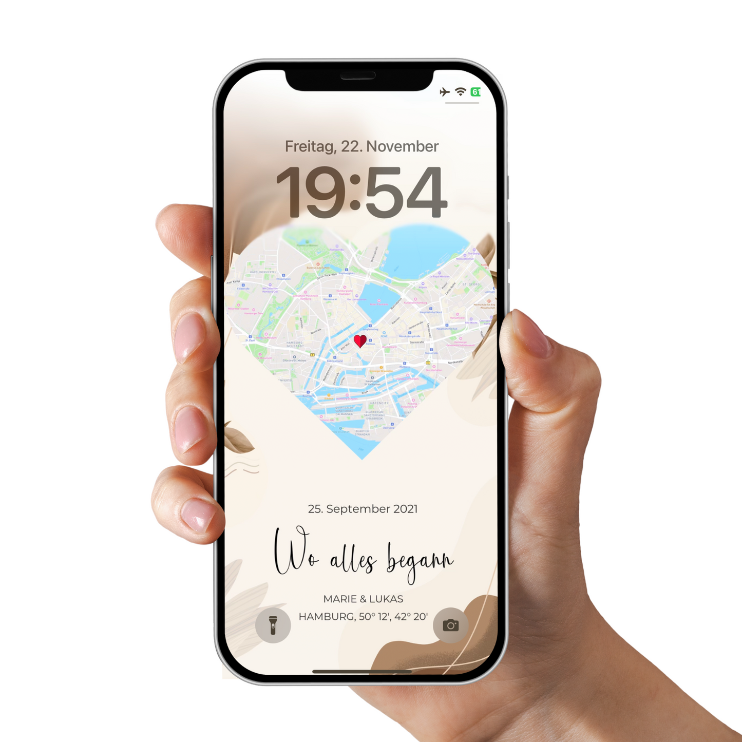 Bijpassende vergrendelscherm mobiele telefoon - Ons evenement