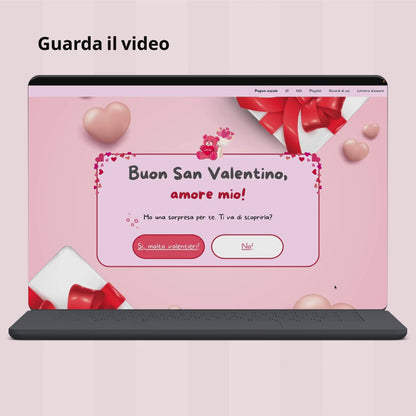 Pagina dell’amore – sito web personalizzato d’amore